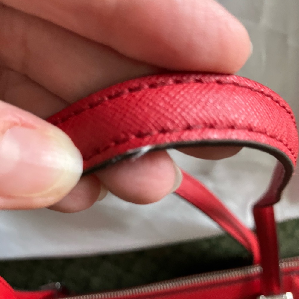 Michael Kors Red Tote Bag - Picture 8 of 11